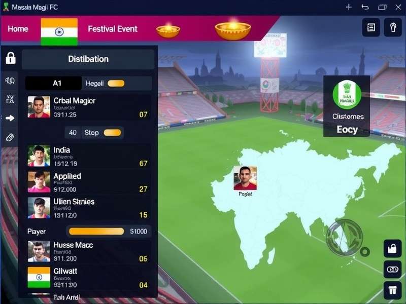 Masala Magic FC player statistics and regional distribution map