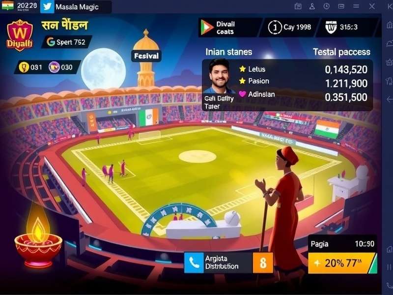 Masala Magic FC festival event showcasing Diwali theme